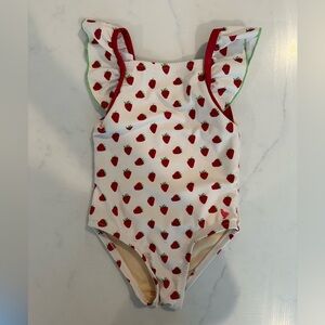 PINK CHICKEN MINI STRAWBERRIES AILEE SUIT 6-12 months